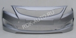   Бампер передний Hyundai Solaris (2014-2016) СЕРЕБРИСТЫЙ МЕТАЛЛИК RHM Sleek Silver