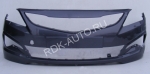   Бампер передний Hyundai Solaris (2014-2016) СЕРЫЙ МЕТАЛЛИК SAE Carbon Grey